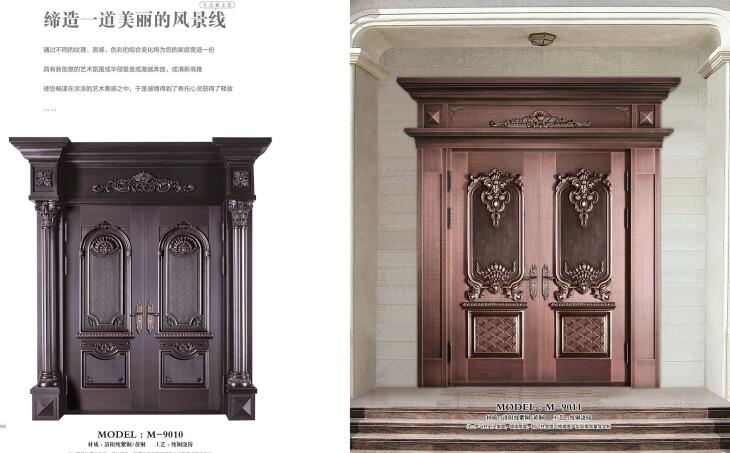 別墅銅門價格純銅別墅門多少錢